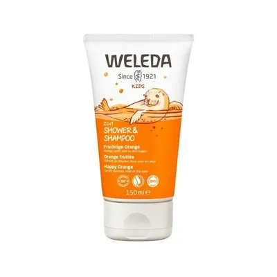 Sampon si gel de dus cu portocale pentru copii 150ml Weleda