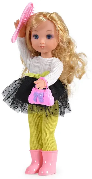 Papusa Moni - Cu fusta tutu si colanti verzi, 36 cm