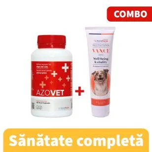 Azovet - 120 Capsule + Vance Multivitamin Caini - Pasta Orala 100 Ml