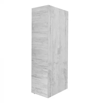 Dulap ALMA 2 usi, 5 rafturi, pin antichizat, 80x52x203 cm