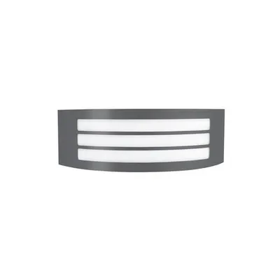 Aplica ZENITH Inchis Gray Aluminiu Alb Acrylic E27 1x16 Wat 220-240 Volt 50Hz -IP44