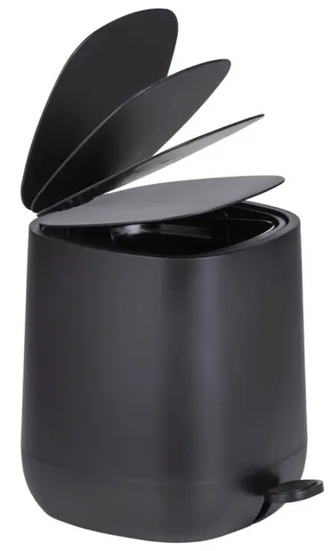 Coș de baie Wenko - Davos, 5 L, 23,5 x 26 x 27,5 cm, negru mat