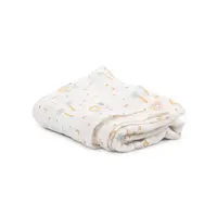 Muselina sau paturica multifunctionala din bumbac si bambus 120 x 120 cm Nairobi Mustard