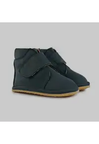 Ghete Barefoot din piele nabuc - Bleumarin inchis
