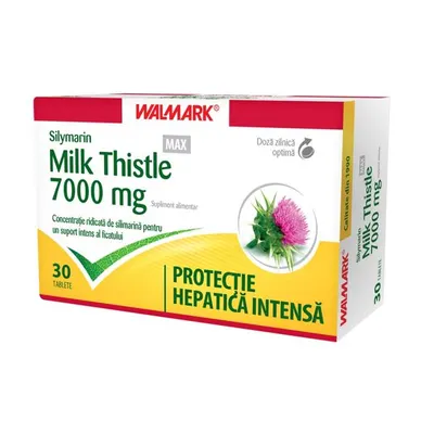 Silymarin Milk Thistle MAX 7000 mg, Walmark | 30 comprimate