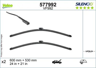 Lama stergator fata (2buc) Silencio Xtrm 600 530mm potrivit MERCEDES EQB (X243), GLB (X247) 08.19