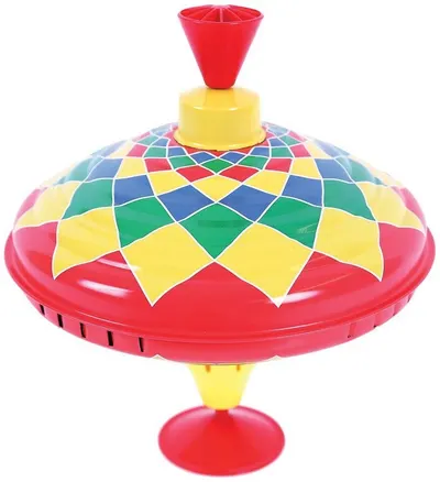 Jucărie pentru copii Bigjigs - Titirez colorat