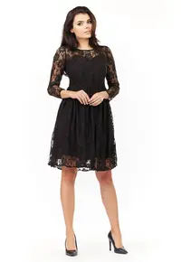 Rochie dama Poliester - M157 - Neagra -