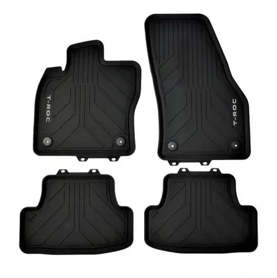 Covorase de cauciuc All-weather originale Volkswagen T-Roc 2018-, Set 4 bucati TPE
