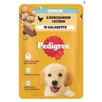 Pedigree hrana umeda pentru caini juniori, cu pui si orez in aspic 100g
