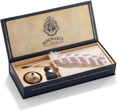 Set scris scrisori The Noble Collection Movies: Harry Potter - Hogwarts Writing Quill
