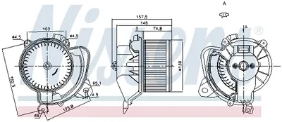 Ventilator Habitaclu Potrivit Abarth Grande Punto, Punto, Punto Evo; Fiat Grande Punto, Linea, Punto, Punto Evo; Opel Adam, Corsa D, Corsa E 0.9-1.9d 06.05