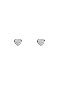 Cercei Argint Forma de Inima - 925 Rodiat - Cristal Zirconia - Mini