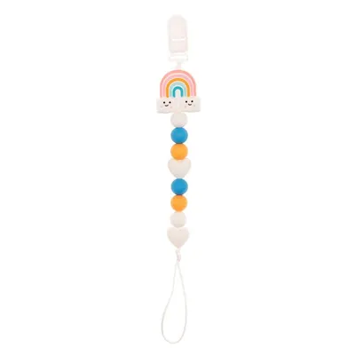 Colier pentru suzeta din silicon Coccorito Rainbow