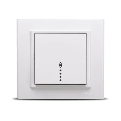Intrerupator Mina Cap Scara LED ST Alb, 401-010200-210