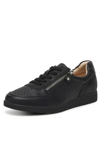 Pantofi sport dama - negru - piele ecologica - Negru