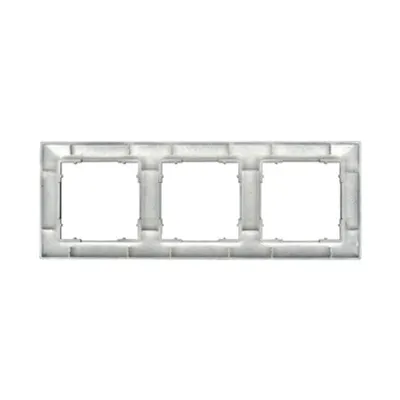 Ramă pentru 3 aparate cu dimensiuni de 55x55mm, antracit