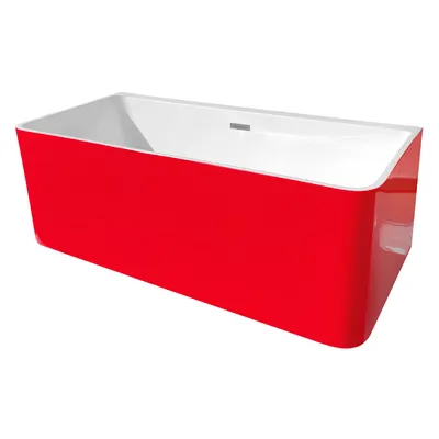 Cada baie freestanding Bella WB-834 acril 170 x 75 x 58 cm rosu