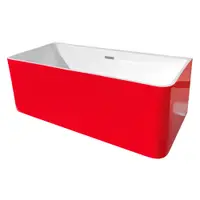 Cada baie freestanding Bella WB-834 acril 170 x 75 x 58 cm rosu