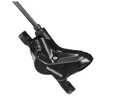 Etrier Frana pe Disc Shimano Deore Br-Mt420, Hidraulica, Fata sau Spate, Fara Adaptor, Placute Metal D02s, Negru, Ambalat Ind.