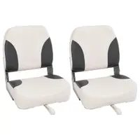 Gossi scaune pliabile pentru barca 2 buc. cu spatar inalt 41x36x48 cm