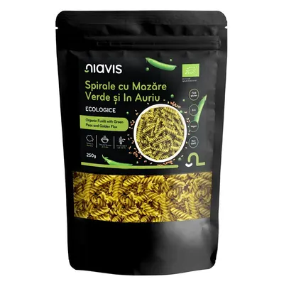 Spirale cu Mazare Verde si In Auriu, eco, 250g, Niavis