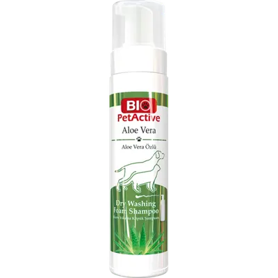 Bio PetActive Aloe Vera Dry Washing Foam Shampoo 200Ml