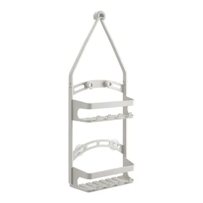 Raft pentru baie gri de agățat din plastic – Metaltex