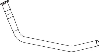 Racord evacuare (diametru:65mm, lungime:1270mm) potrivit MERCEDES UNIMOG OM312.954-OM353.980 01.62
