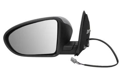 Oglinda laterala stanga potrivit NISSAN QASHQAI I J10 2006-2014 - (electric, convex, cu incalzire, grund)