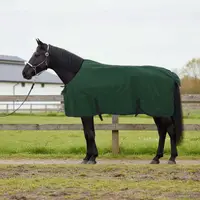 vidaXL Pătură pentru cai Verde închis complet 135 cm