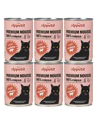 COMFY APPETIT PREMIUM Mousse conserve cu vita pentru pisica 6x400 g