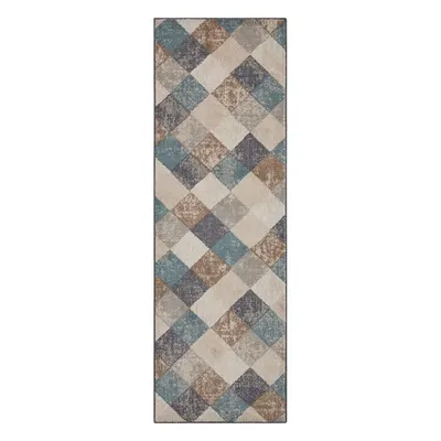 Covor tip traversă albastru/bej 80x200 cm Terrain – Hanse Home