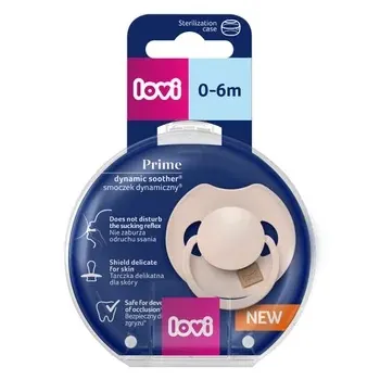 LOVI Suzeta Prime Nude 0-6 luni – Silicon Dinamic, 1 Bucata