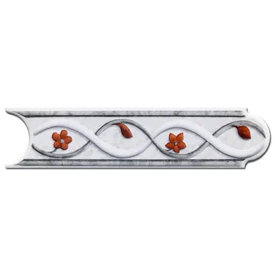 Brau decorativ faianta baie / bucatarie SF 35 Gris 5 x 20
