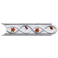 Brau decorativ faianta baie / bucatarie SF 35 Gris 5 x 20