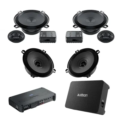 Pachet Difuzoare Auto cu subwoofer Mazda 2 2002-2014 Audison Prima 1010 W