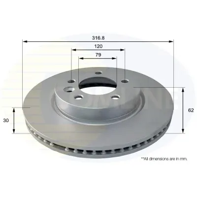 Disc frana COMLINE ADC1321V