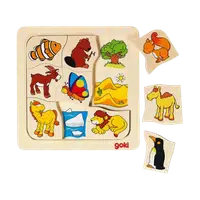 Joc puzzle de asociere Casutele animalelor 2