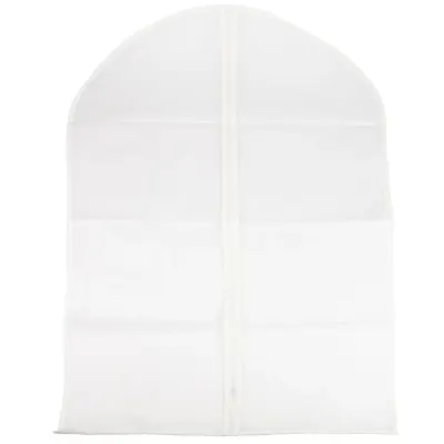 Huse plastic groase cu fermoar pentru haine - alb mat - 60x100cm - Default Title