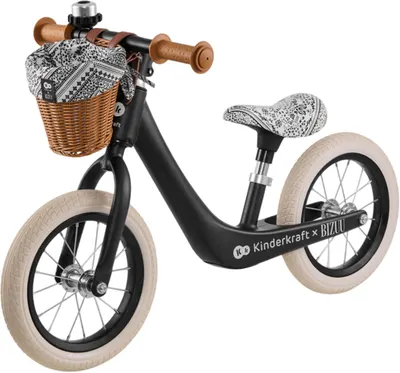 Bicicletă de echilibru KinderKraft Bizuu - Rapid 2, negru