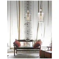 Lampa suspendata CHICAGO Brass Metal Clear Handmade Sticla Brass Metal Chain E27 1x40W IP20 Fara bec