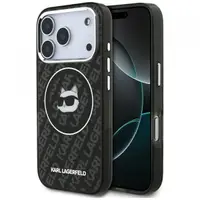 Husa MagSafe pentru Apple iPhone 17 Pro, Karl Lagerfeld, IML Choupette`s Head, Neagra