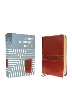 Niv, Student Bible, Leathersoft, Brown, Comfort Print