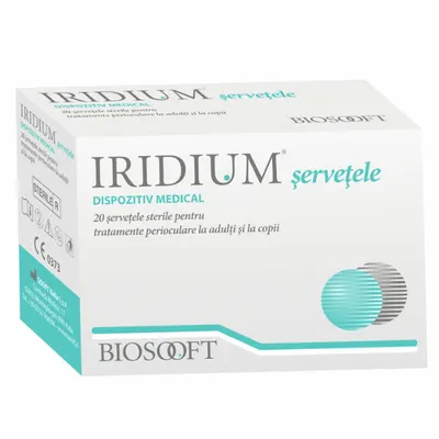 Servetele oftalmice Iridium, Biosooft | 20 buc