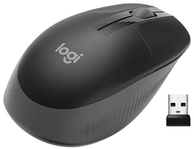 Mouse Logitech - M190, optic, wireless, negru