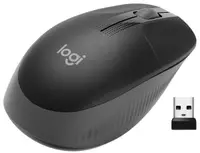 Mouse Logitech - M190, optic, wireless, negru