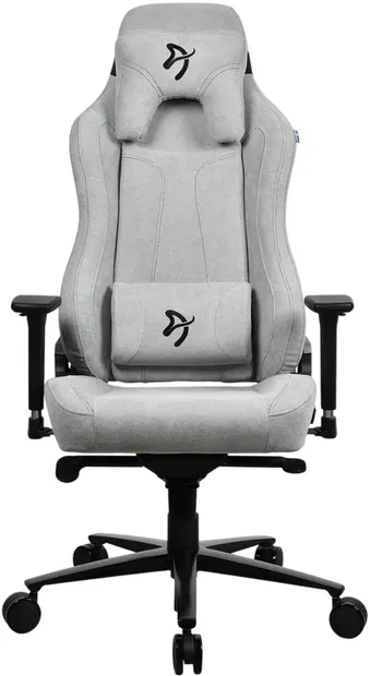 Scaun gaming Arozzi - Vernazza Soft Fabric, gri deschis