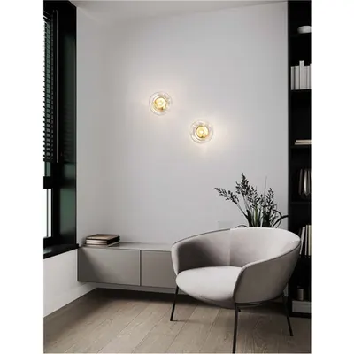 Lampa suspendata KING Antique Brass, Auriu Metal & Blown Sticla clara LED G9 1x5 Wat 100-240 Volt IP20 Fara bec