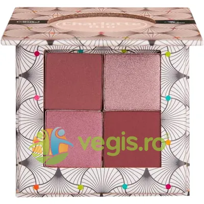 Fard de Pleoape Paleta 4 Culori Roz cu Acid Hialuronic si Extract Castravete 5.6g
